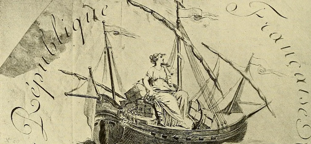 An illustration from Symbol and satire in the French Revolution, 1912, leaf 351