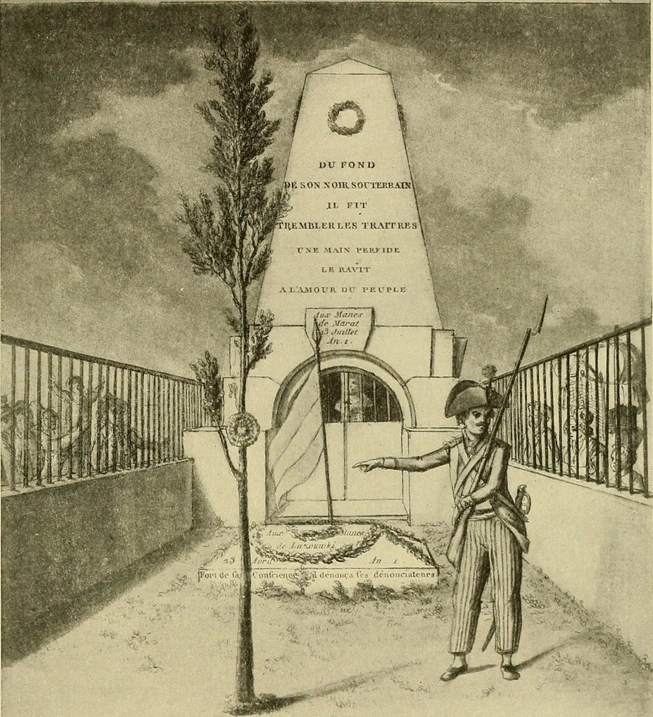 An illustration from Symbol and satire in the French Revolution, 1912, leaf 394
