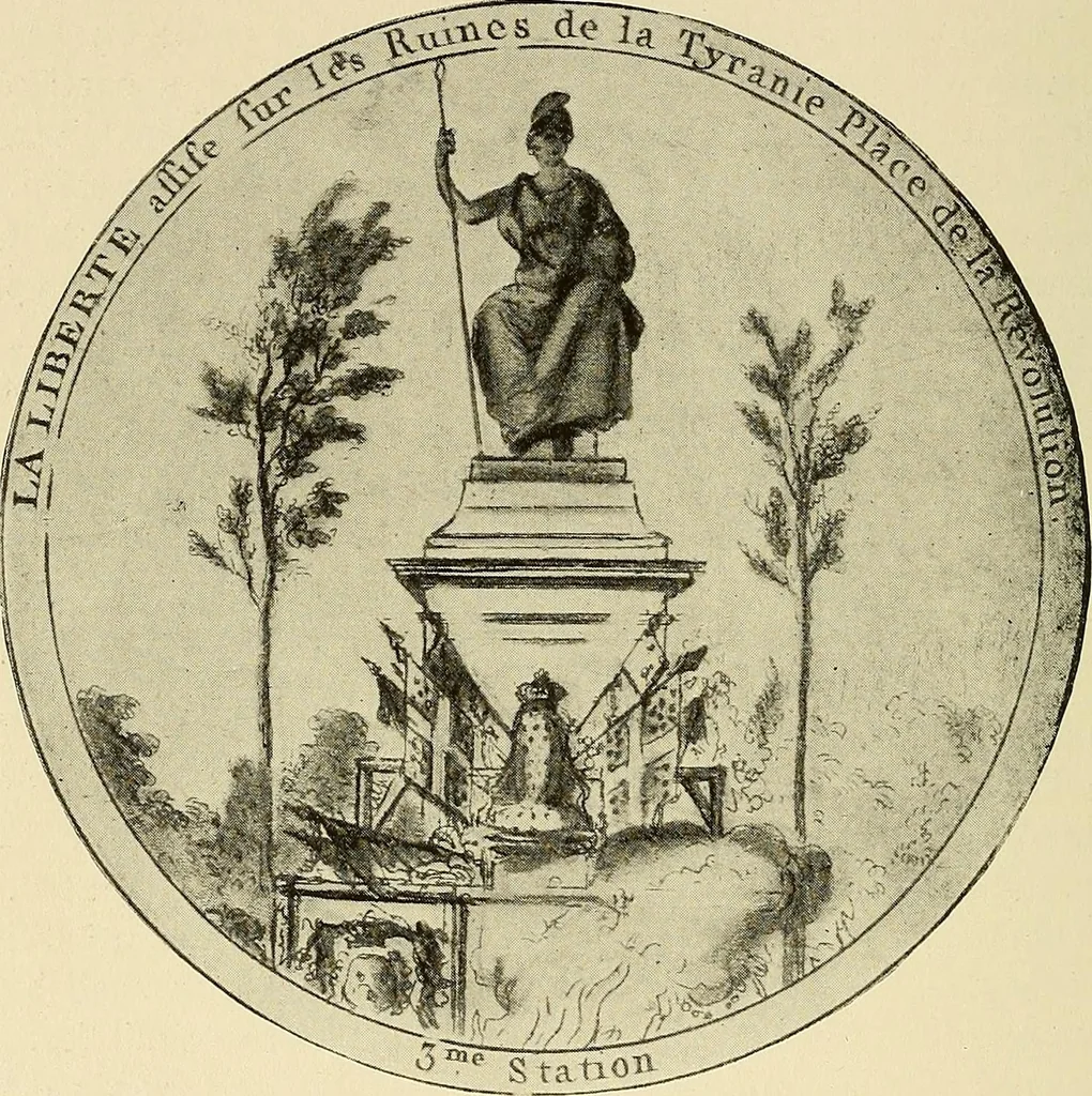 An illustration from Symbol and satire in the French Revolution, 1912, leaf 401