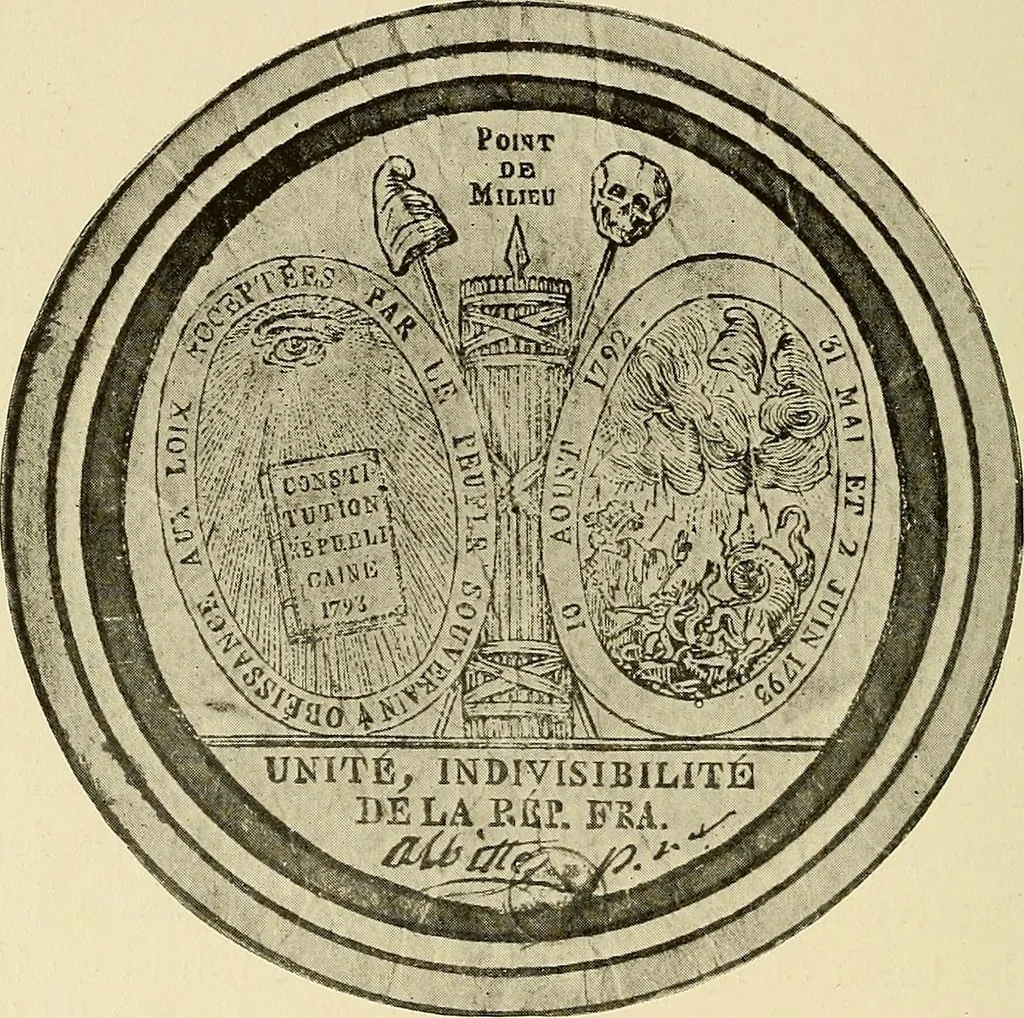 An illustration from Symbol and satire in the French Revolution, 1912, leaf 411