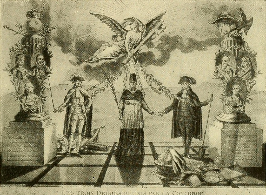 An illustration from Symbol and satire in the French Revolution, 1912, leaf 82
