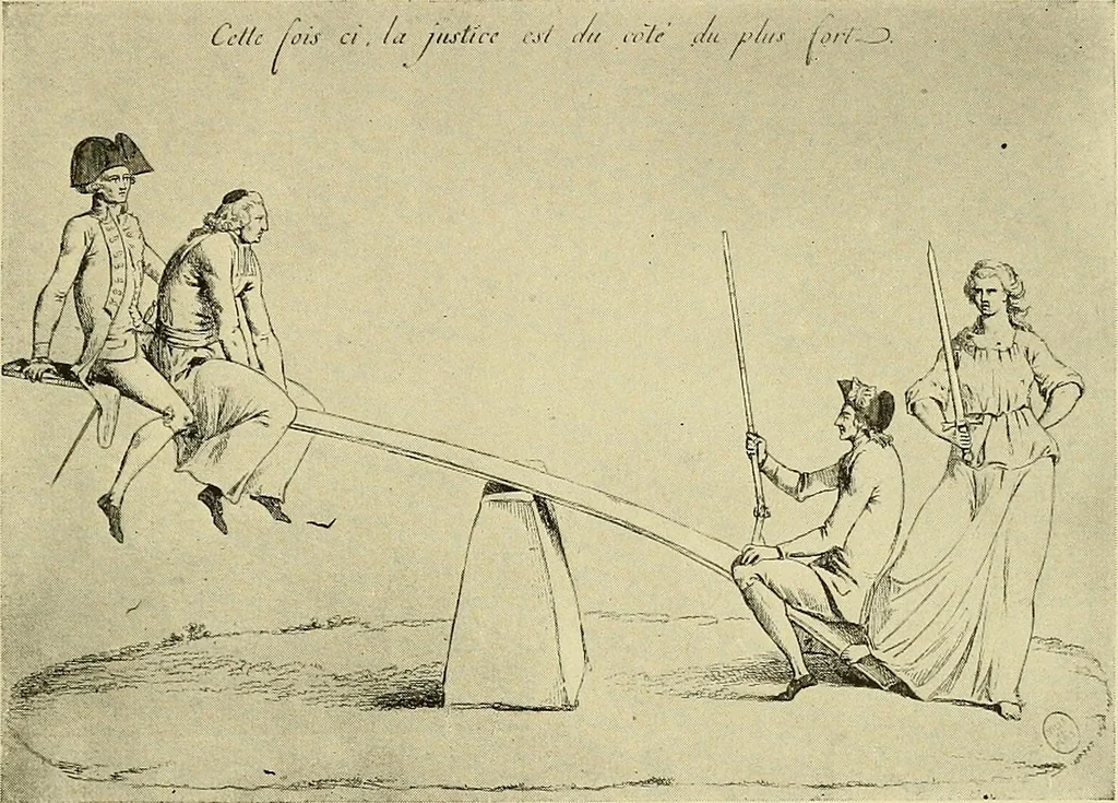 An illustration from Symbol and satire in the French Revolution, 1912, leaf 90