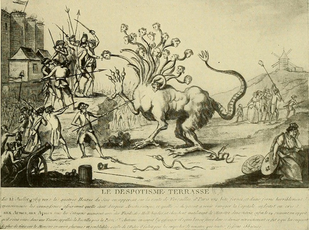 An illustration from Symbol and satire in the French Revolution, 1912, leaf 92