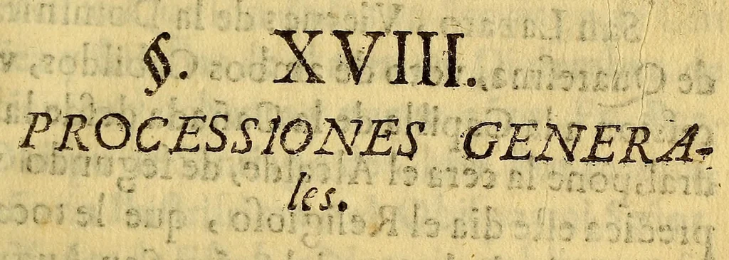 An illustration from Synodo diocesana con la carta pastoral convocatoria para el; : y otra en orden, a la paga de los diezmos. Celebrola el Illmo. y Revmo. Sor. Dor. Mtro. don Fray Bernardo Carrasco de Saavedra obispo de Santigo de Chile del Consejo de su Magestad, en la Iglesia Cathedral de dicha ciudad. A que se dio principio domingo diez, y ocho de enero de mil y seiscientos y ochenta, y ocho años, y se publicò en en [sic] dos de mayo de dicho año., 1691, leaf 159