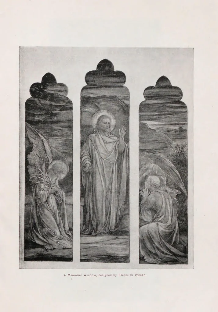 An illustration from A synopsis of the exhibit of the Tiffany Glass and Decorating Company in the American Section of the Manufactures and Liberal Arts Building at the World's Fair, Jackson Park, Chicago, Ill., 1893, with an appendix on Memorial Windows, 1893, leaf 11