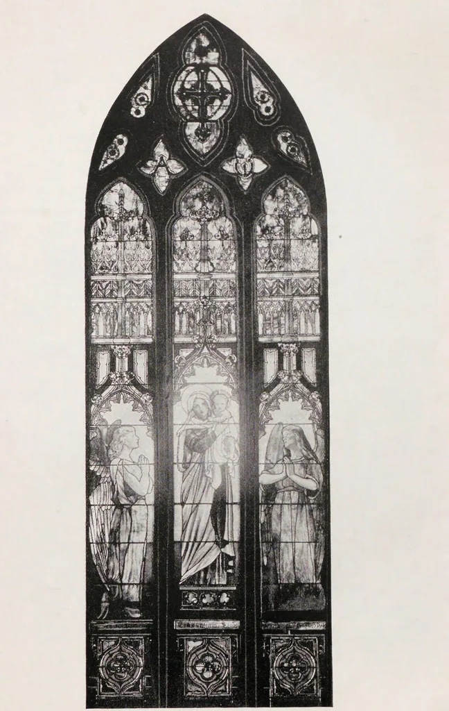 An illustration from A synopsis of the exhibit of the Tiffany Glass and Decorating Company in the American Section of the Manufactures and Liberal Arts Building at the World's Fair, Jackson Park, Chicago, Ill., 1893, with an appendix on Memorial Windows, 1893, leaf 27