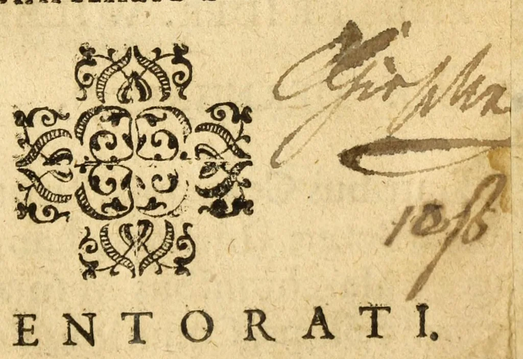 An illustration from Synopsis musicae novae omnino verae atque methodicae universae : in omnis sophiae pregustum parergoz inventae disputatae & propositae omnibus philomusis, 1612, leaf 5