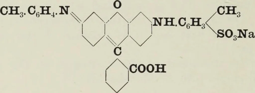 An illustration from The synthetic dyestuffs : and the intermediate products from which they are derived, 1905, leaf 121