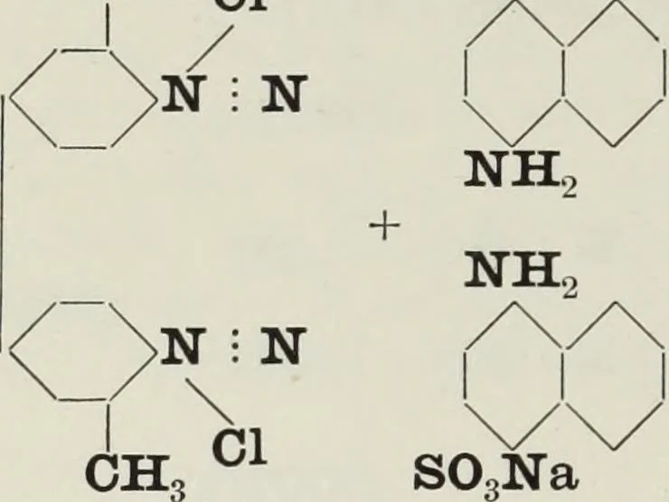 An illustration from The synthetic dyestuffs : and the intermediate products from which they are derived, 1905, leaf 251