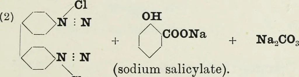 An illustration from The synthetic dyestuffs : and the intermediate products from which they are derived, 1905, leaf 252