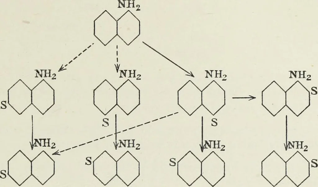 An illustration from The synthetic dyestuffs : and the intermediate products from which they are derived, 1905, leaf 32