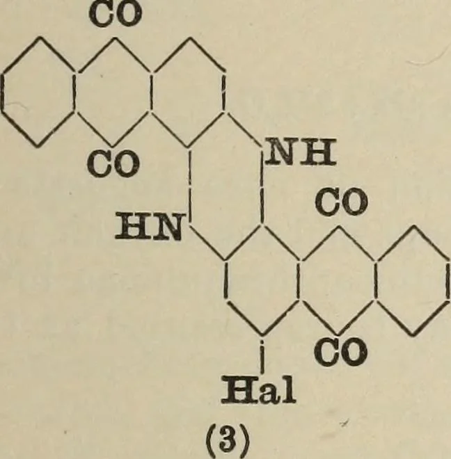 An illustration from The synthetic dyestuffs and the intermediate products from which they are derived, 1920, leaf 156