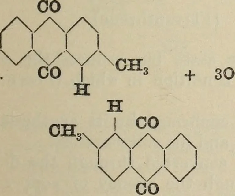 An illustration from The synthetic dyestuffs and the intermediate products from which they are derived, 1920, leaf 156