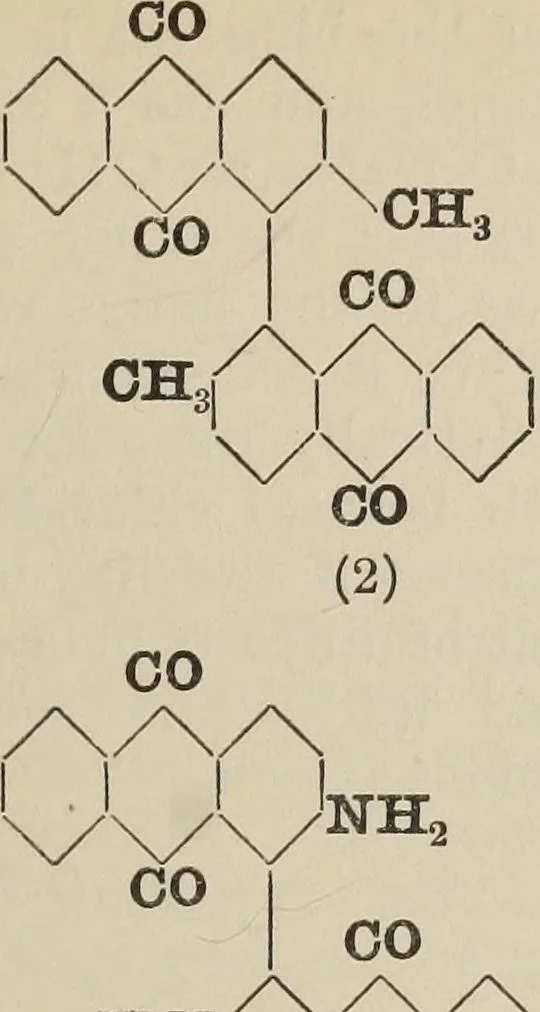 An illustration from The synthetic dyestuffs and the intermediate products from which they are derived, 1920, leaf 158