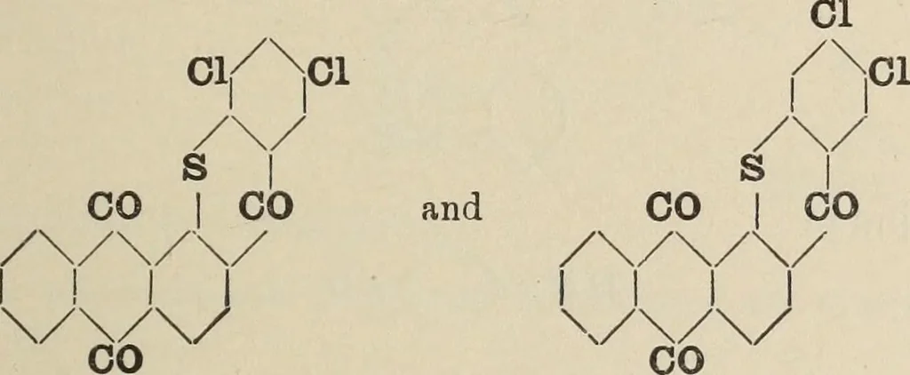 An illustration from The synthetic dyestuffs and the intermediate products from which they are derived, 1920, leaf 164