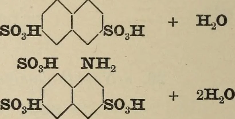 An illustration from The synthetic dyestuffs and the intermediate products from which they are derived, 1920, leaf 273
