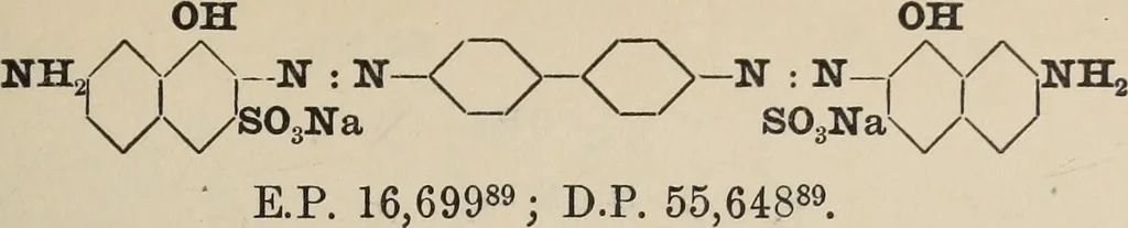 An illustration from The synthetic dyestuffs and the intermediate products from which they are derived, 1920, leaf 288