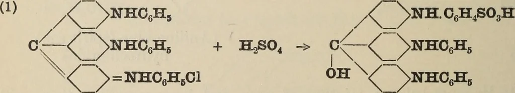 An illustration from The synthetic dyestuffs and the intermediate products from which they are derived, 1920, leaf 301