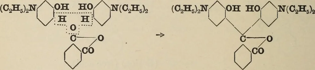 An illustration from The synthetic dyestuffs and the intermediate products from which they are derived, 1920, leaf 305