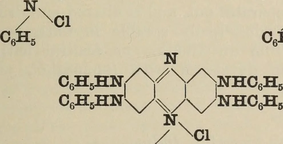 An illustration from The synthetic dyestuffs and the intermediate products from which they are derived, 1920, leaf 318