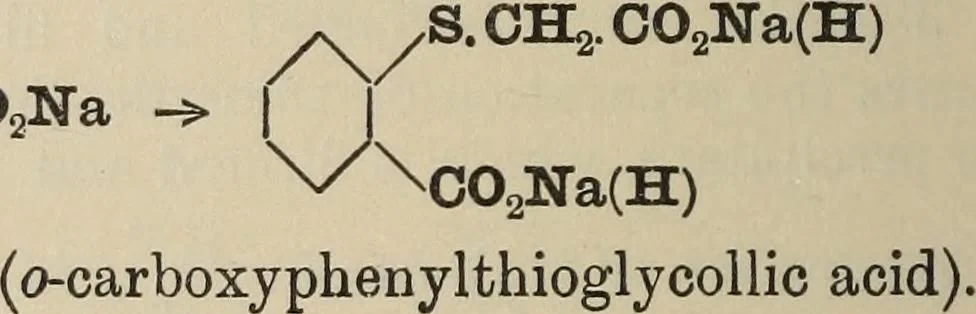 An illustration from The synthetic dyestuffs and the intermediate products from which they are derived, 1920, leaf 323