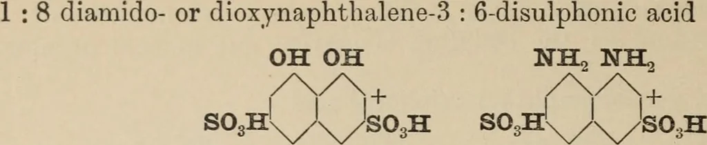An illustration from The synthetic dyestuffs and the intermediate products from which they are derived, 1920, leaf 79