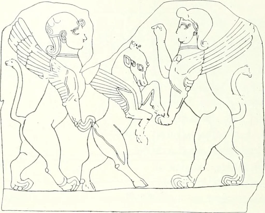 An illustration from Syria, 1920, leaf 355