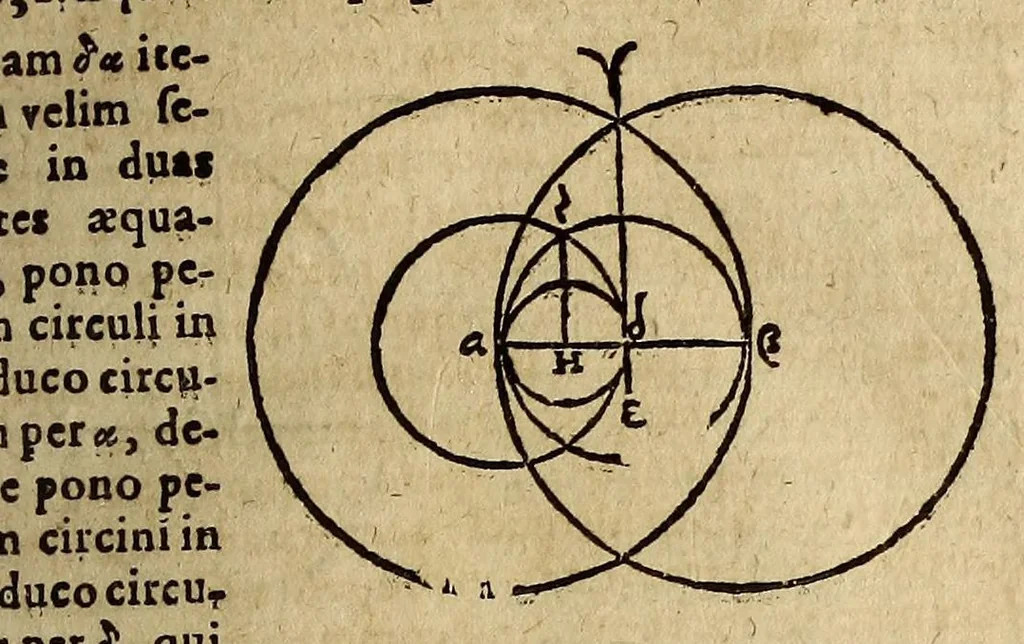 An illustration from Systema compendiosum totius mathematices, hoc est, geometriæ, opticæ, astronomiæ et geographiæ,, 1621, leaf 77