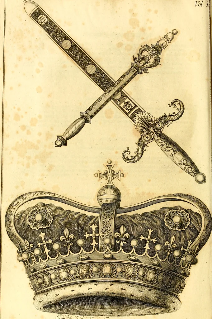 An illustration from A system of heraldry : speculative and practical : with the true art of blazon, according to the most approved heralds in Europe : illustrated with suitable examples of armorial figures, and achievements of the most considerable surnames and families in Scotland, &c. : together with historical and genealogical memorials relative thereto, 1804, leaf 317