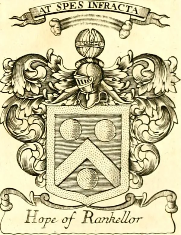 An illustration from A system of heraldry : speculative and practical : with the true art of blazon, according to the most approved heralds in Europe : illustrated with suitable examples of armorial figures, and achievements of the most considerable surnames and families in Scotland, &c. : together with historical and genealogical memorials relative thereto, 1804, leaf 700