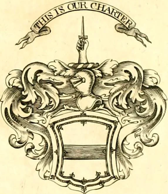 An illustration from A system of heraldry : speculative and practical : with the true art of blazon, according to the most approved heralds in Europe : illustrated with suitable examples of armorial figures, and achievements of the most considerable surnames and families in Scotland, &c. : together with historical and genealogical memorials relative thereto, 1804, leaf 702
