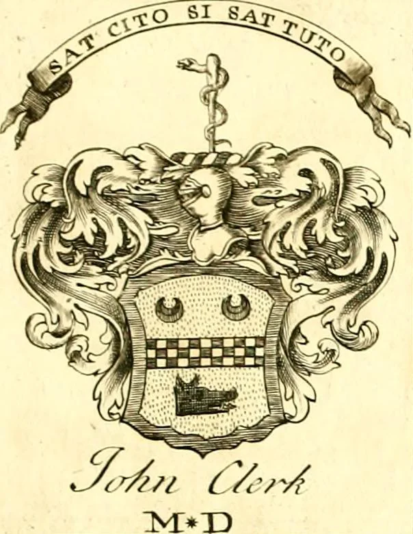 An illustration from A system of heraldry : speculative and practical : with the true art of blazon, according to the most approved heralds in Europe : illustrated with suitable examples of armorial figures, and achievements of the most considerable surnames and families in Scotland, &c. : together with historical and genealogical memorials relative thereto, 1804, leaf 704