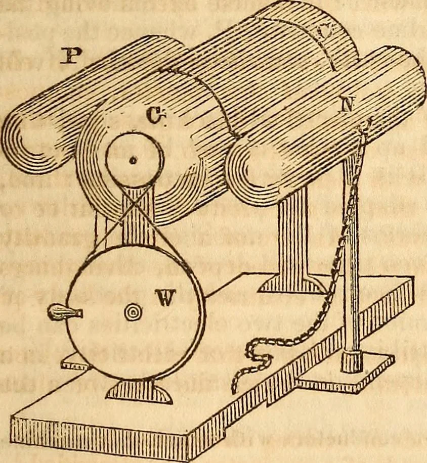 An illustration from A system of natural philosophy, designed for the use of schools and academies, 1845, leaf 432