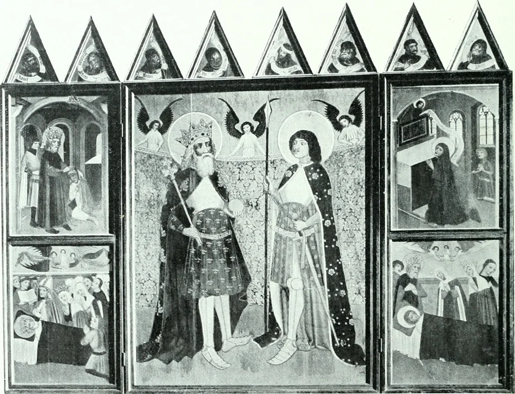 An illustration from Szepesvármegye müvészeti emlékei. A Müemlékek Országos Bizottsága támogatásával kiadja a Szepesvármegyei Történelmi Társulat; szerk. Vajdovszky János, 1905, leaf 155