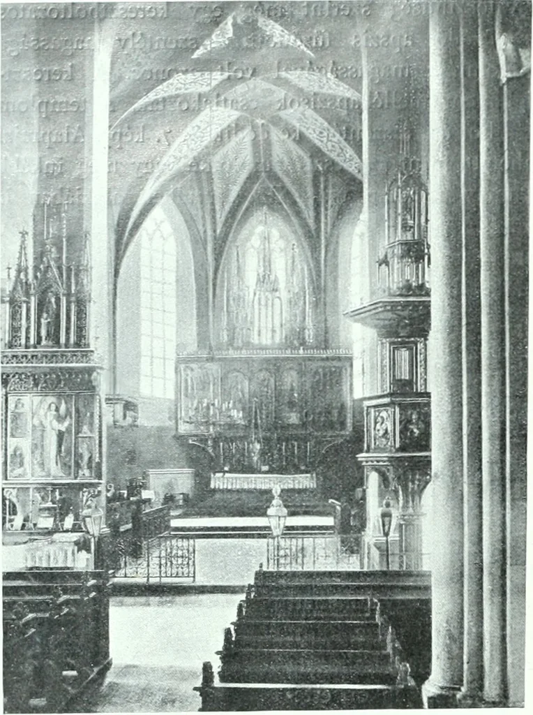 An illustration from Szepesvármegye müvészeti emlékei. A Müemlékek Országos Bizottsága támogatásával kiadja a Szepesvármegyei Történelmi Társulat; szerk. Vajdovszky János, 1905, leaf 17