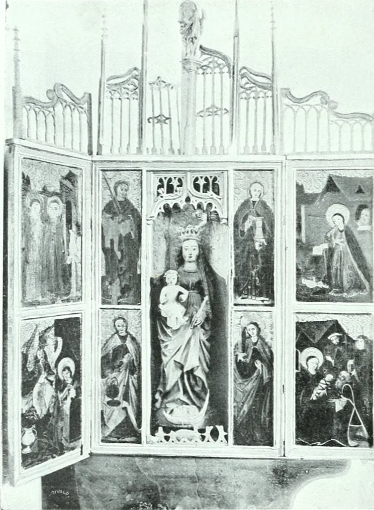 An illustration from Szepesvármegye müvészeti emlékei. A Müemlékek Országos Bizottsága támogatásával kiadja a Szepesvármegyei Történelmi Társulat; szerk. Vajdovszky János, 1905, leaf 175