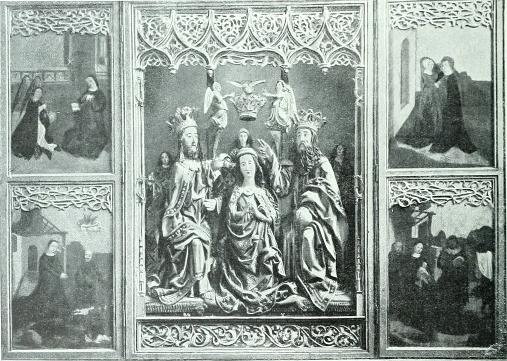 An illustration from Szepesvármegye müvészeti emlékei. A Müemlékek Országos Bizottsága támogatásával kiadja a Szepesvármegyei Történelmi Társulat; szerk. Vajdovszky János, 1905, leaf 197