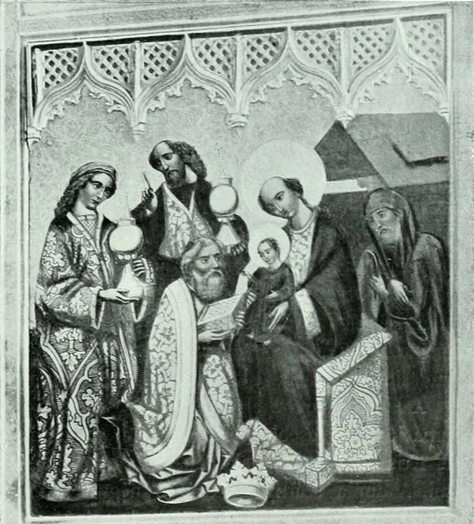 An illustration from Szepesvármegye müvészeti emlékei. A Müemlékek Országos Bizottsága támogatásával kiadja a Szepesvármegyei Történelmi Társulat; szerk. Vajdovszky János, 1905, leaf 204