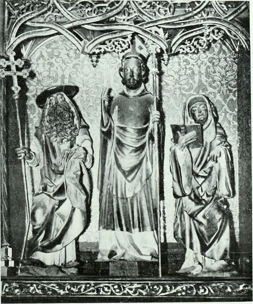 An illustration from Szepesvármegye müvészeti emlékei. A Müemlékek Országos Bizottsága támogatásával kiadja a Szepesvármegyei Történelmi Társulat; szerk. Vajdovszky János, 1905, leaf 212