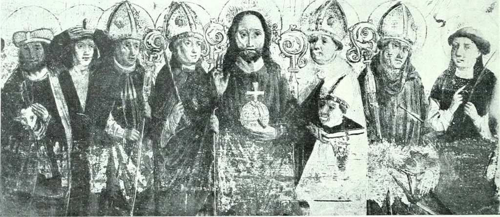 An illustration from Szepesvármegye müvészeti emlékei. A Müemlékek Országos Bizottsága támogatásával kiadja a Szepesvármegyei Történelmi Társulat; szerk. Vajdovszky János, 1905, leaf 213