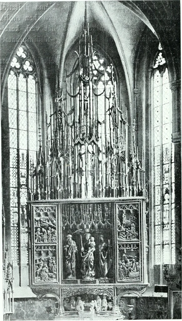 An illustration from Szepesvármegye müvészeti emlékei. A Müemlékek Országos Bizottsága támogatásával kiadja a Szepesvármegyei Történelmi Társulat; szerk. Vajdovszky János, 1905, leaf 217
