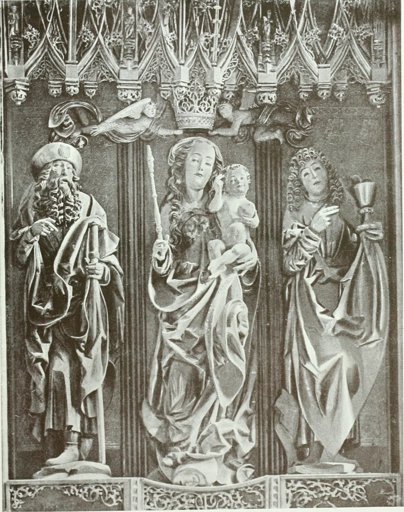 An illustration from Szepesvármegye müvészeti emlékei. A Müemlékek Országos Bizottsága támogatásával kiadja a Szepesvármegyei Történelmi Társulat; szerk. Vajdovszky János, 1905, leaf 224