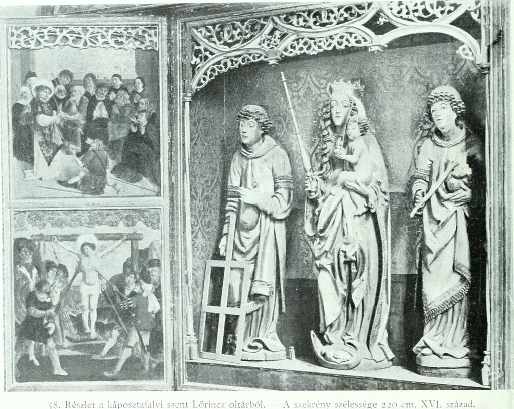 An illustration from Szepesvármegye müvészeti emlékei. A Müemlékek Országos Bizottsága támogatásával kiadja a Szepesvármegyei Történelmi Társulat; szerk. Vajdovszky János, 1905, leaf 229
