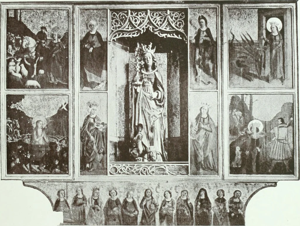An illustration from Szepesvármegye müvészeti emlékei. A Müemlékek Országos Bizottsága támogatásával kiadja a Szepesvármegyei Történelmi Társulat; szerk. Vajdovszky János, 1905, leaf 230