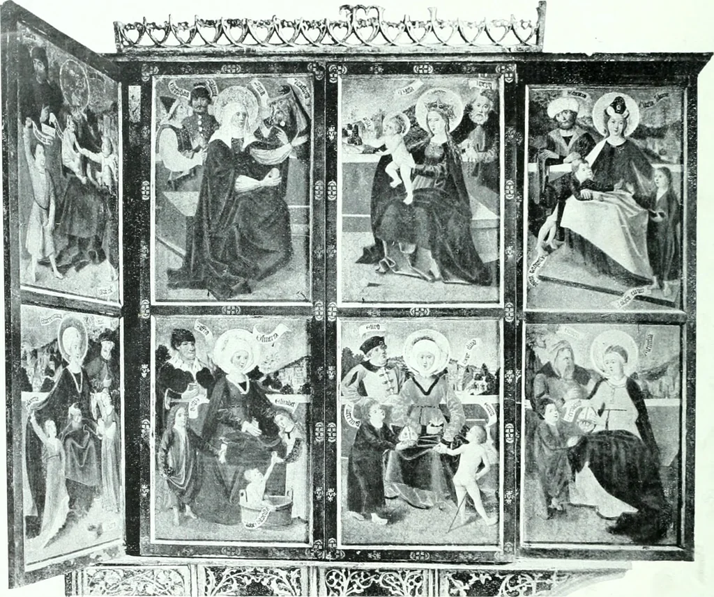 An illustration from Szepesvármegye müvészeti emlékei. A Müemlékek Országos Bizottsága támogatásával kiadja a Szepesvármegyei Történelmi Társulat; szerk. Vajdovszky János, 1905, leaf 233