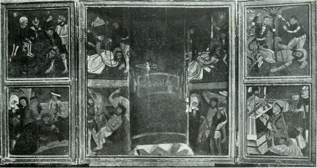 An illustration from Szepesvármegye müvészeti emlékei. A Müemlékek Országos Bizottsága támogatásával kiadja a Szepesvármegyei Történelmi Társulat; szerk. Vajdovszky János, 1905, leaf 242