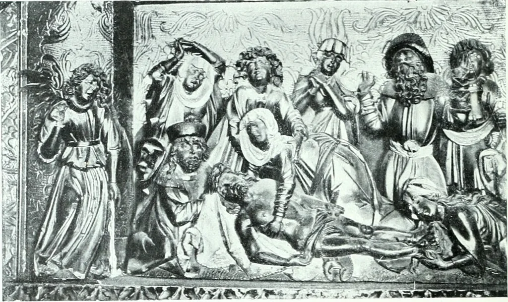 An illustration from Szepesvármegye müvészeti emlékei. A Müemlékek Országos Bizottsága támogatásával kiadja a Szepesvármegyei Történelmi Társulat; szerk. Vajdovszky János, 1905, leaf 247