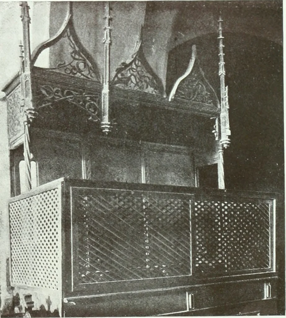 An illustration from Szepesvármegye müvészeti emlékei. A Müemlékek Országos Bizottsága támogatásával kiadja a Szepesvármegyei Történelmi Társulat; szerk. Vajdovszky János, 1905, leaf 324
