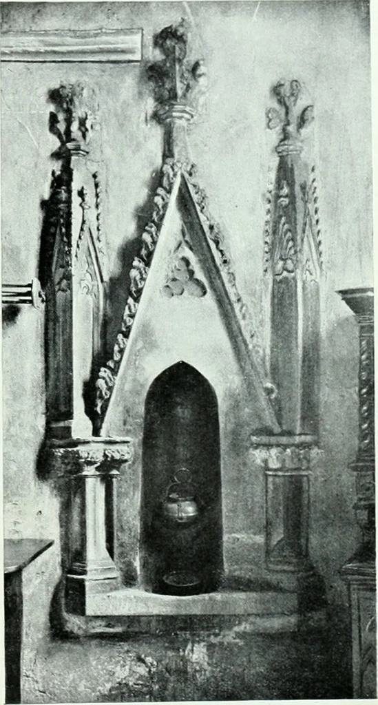 An illustration from Szepesvármegye müvészeti emlékei. A Müemlékek Országos Bizottsága támogatásával kiadja a Szepesvármegyei Történelmi Társulat; szerk. Vajdovszky János, 1905, leaf 36