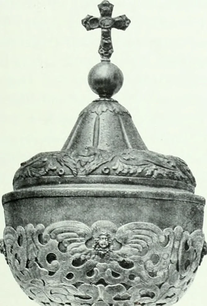 An illustration from Szepesvármegye müvészeti emlékei. A Müemlékek Országos Bizottsága támogatásával kiadja a Szepesvármegyei Történelmi Társulat; szerk. Vajdovszky János, 1905, leaf 370
